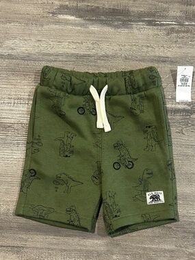 Dinosaur Graphic Fleece Jogger Shorts for Toddler Boys